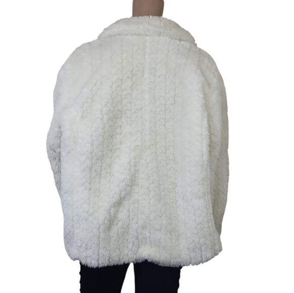 ZLC Collections Faux Fur White Jacket - Picture 2 of 5